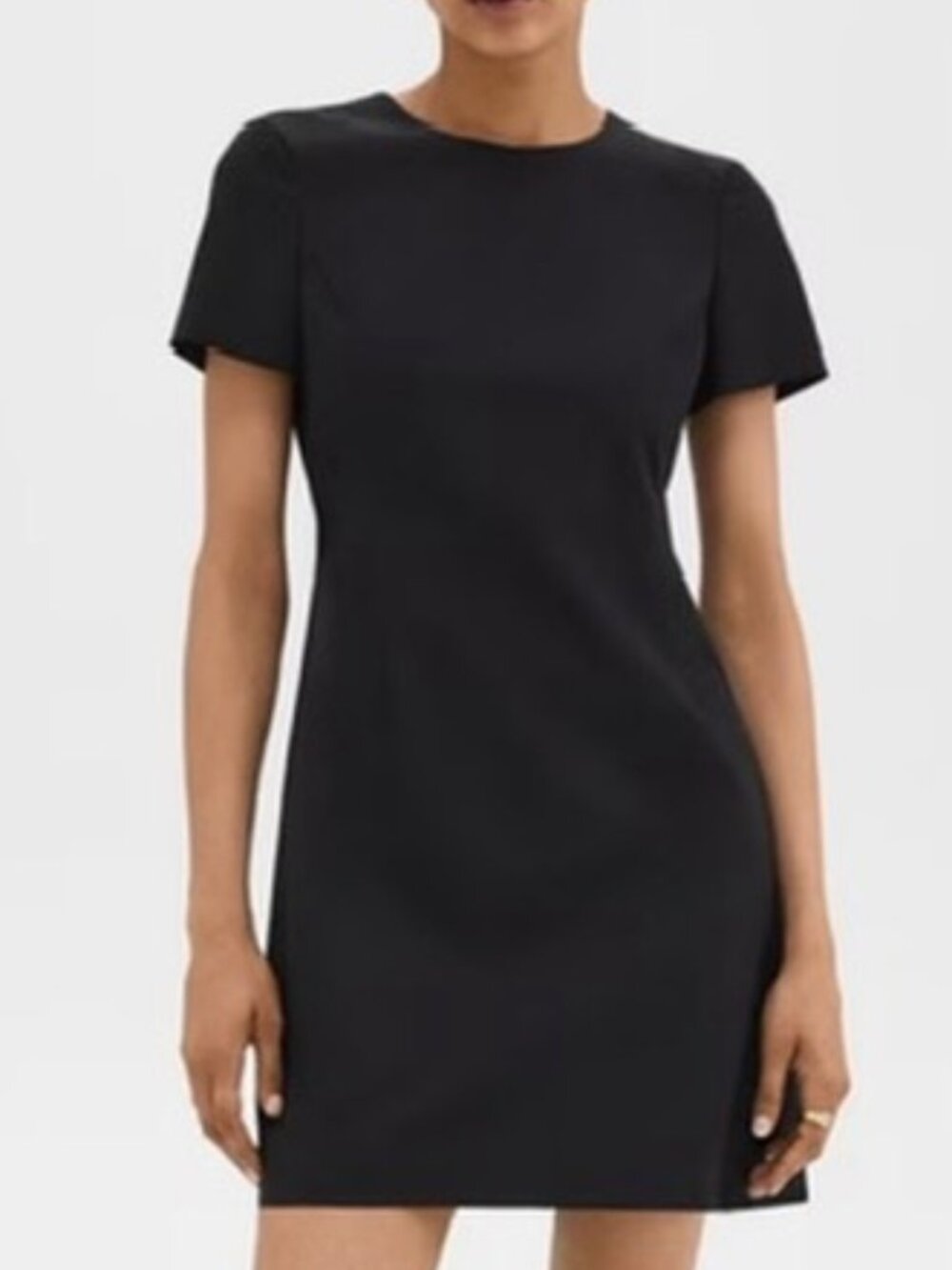 Theory black sheath dress